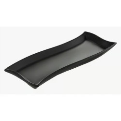 Półmisek Salsa Fala 30 x 10 cm czarny AMBITION