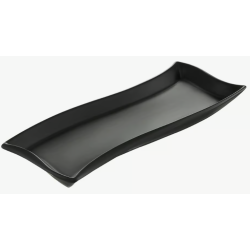 Półmisek Salsa Fala 35 x 12 cm czarny AMBITION
