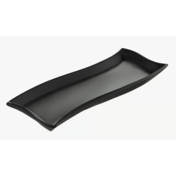 Półmisek Salsa Fala 26 x 10 cm czarny AMBITION