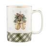 Kubek świąteczny porcelanowy New Bone China Altom Design Świąteczne Drzewko Rękawiczki 380 ml