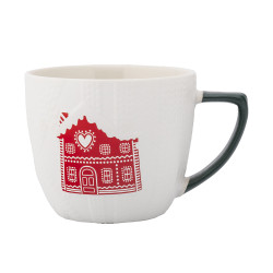 Kubek świąteczny porcelanowy SWETEREK Piernikowy domek 540 ml