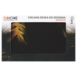 Deska do krojenia szklana 20x30cm czarna