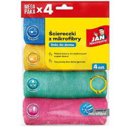 ŚCIERKI Z MIKROFIBRY ŚCIERECZKI JAN NIEZBĘDNY 4SZT