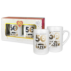 ZESTAW 2 KUBKÓW GOLD 50 ROCZNICA PAN DRAGON