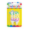 ŚWIECZKA NA TORT 18 Z KROPECZKAMI