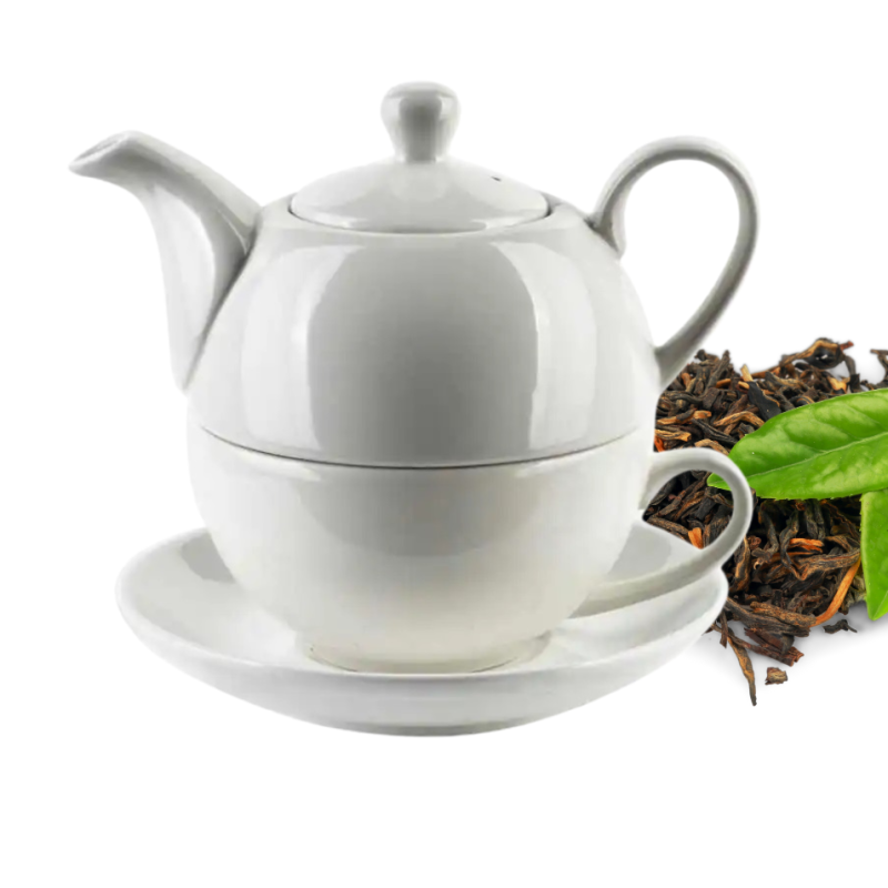 SERWIS HERBACIANY DZBANEK Z FILIŻANKĄ DO HERBATY KAWY TEA FOR ONE