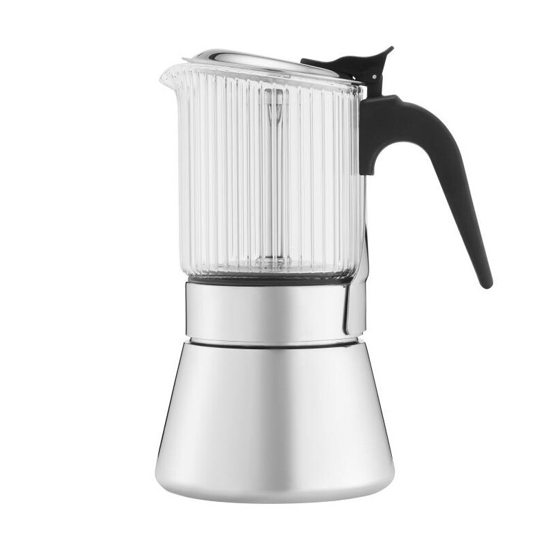 Ambition Evie Kafetiera Premium 240 ml Stal Szkło Na indukcję