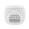 KOMINEK PORCELANOWY ZAPACHOWY DEK. LISTKI 10.5X10.5X8.5 CM