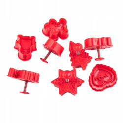 KPL. 8 WYKRAWACZY Z FUNKCJą STEMPELKÓW BOŻE NARODZENIE  6.5X6.5X4 CM