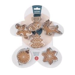 KPL. 6 WYKRAWACZY NIERDZEWNYCH CHRISTMAS BAKESHOP