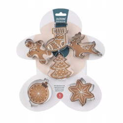 KPL. 6 WYKRAWACZY NIERDZEWNYCH CHRISTMAS BAKESHOP