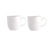 ALESSIA ZŁOTA LINIA ZESTAW 2 KUBKÓW NBC 280 ML GIFT BOX PORCELANA KREMOWA