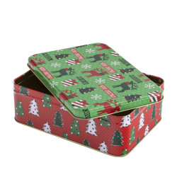 PUSZKA PROSTOKĄTNA 18.5X13.5X8.5 CM DEK. XMAS
