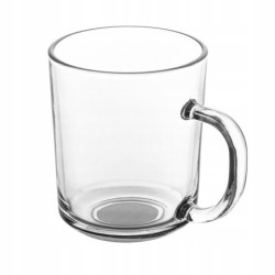 Kubek szklany z uchem szklanka do kawy herbaty Altom Design Porto 240 ml