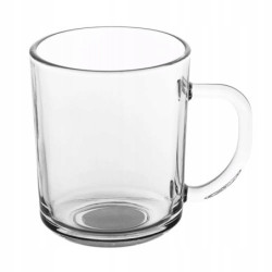 Kubek szklany z uchem szklanka do kawy herbaty Altom Design Porto 240 ml