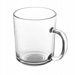 Kubek szklany z uchem szklanka do kawy herbaty Altom Design Porto 240 ml