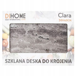 DESKA SZKLANA DO KROJENIA 4 MM 30x40 CM HARTOWANA OZDOBNA WZORY NADRUK
