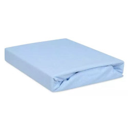 PRZEŚCIERADŁO FROTTE Z GUMKĄ ROZ. 210/220X190/200 PREMIUM NIEBIESKI