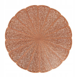Mata stołowa Glamour PVC/PS Okrągła 38 cm miedziany AMBITION