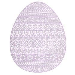 MATA PVC JAJKO 32X40 CM FIOLETOWA
