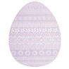 MATA PVC JAJKO 32X40 CM FIOLETOWA