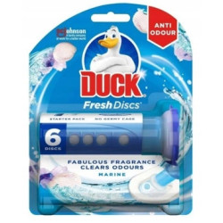 DUCK FRESH DISCS KRĄŻKI ŻELOWE DO WC ZAPACH MORSKI 36ML DZIAŁANIE DO 6 TYG