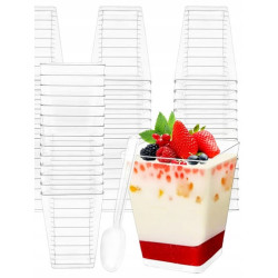 PUCHARKI do DESERÓW pojemniki na DESERKI pojemniczki 160ml 24 sztuki