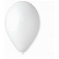 Balony Pastelowe Białe Ślubne Party 25 cm 50 szt.
