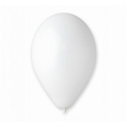 Balony Pastelowe Białe Ślubne Party 25 cm 50 szt.
