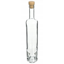 Butelka Marina z korkiem, biała 0,5 L