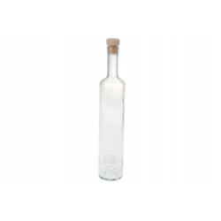 Butelka Marina z korkiem, biała 0,5 L