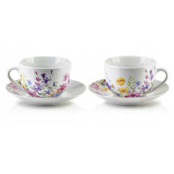 JOY Komplet 2 filiżanek ze spodkiem 245m