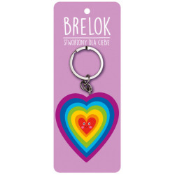 BRELOCZEK KOLOROWE SERCE