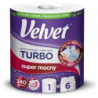 VELVET RĘCZNIK PAPIEROWY KUCHENNY TURBO SUPER MOCNY BIAŁY CHŁONNY 3 WARSTWY