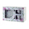 PREZENT KOMPLET FILIŻANEK ZE SPODKIEM 2 SZT. PORCELANA