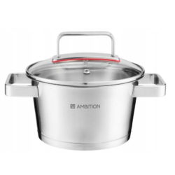 AMBITION GARNEK Z POKRYWKĄ STAL 60845 SELECTION 16cm / 1,6L INDUKCJA GAZ