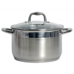 GARNEK GRUBE DNO Z POKRYWĄ 9,8L 28 CM STALOWY VELIO