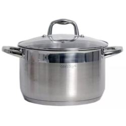 GARNEK GRUBE DNO POKRYWA 6,5L 24 CM STALOWY INDUKCJA GAZ