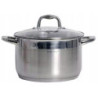GARNEK GRUBE DNO POKRYWA 6,5L 24 CM STALOWY INDUKCJA GAZ