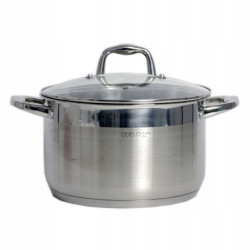 GARNEK GRUBE DNO POKRYWA 6,5L 24 CM STALOWY INDUKCJA GAZ