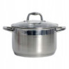 GARNEK GRUBE DNO POKRYWA 6,5L 24 CM STALOWY INDUKCJA GAZ