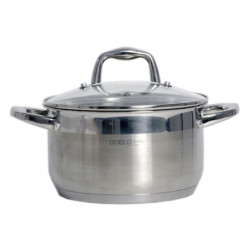 GARNEK GRUBE DNO POKRYWKA 2,5L 18 CM STALOWY INDUKCJA GAZ