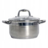 GARNEK GRUBE DNO POKRYWKA 2,5L 18 CM STALOWY INDUKCJA GAZ