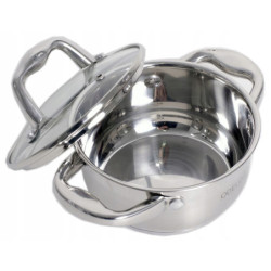 GARNEK GRUBE DNO POKRYWKA 2,5L 18 CM STALOWY INDUKCJA GAZ