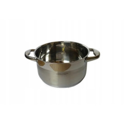GARNEK GRUBE DNO POKRYWKA 2,5L 18 CM STALOWY INDUKCJA GAZ