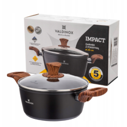 Garnek tradycyjny z powłoką non-stick Valdinox Impact 2,5 l indukcja i gaz