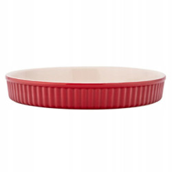 RED CHILLI NACZYNIE CERAMICZNE DO TARTY 24X3.5 CM 800 ML W OPASCE