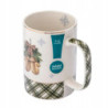 Kubek świąteczny porcelanowy New Bone China Altom Design Świąteczne Drzewko Rękawiczki 380 ml