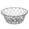 Koszyk na owoce druciany metalowy Altom Design czarny kwiat 25 cm
