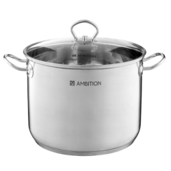 GARNEK Acero 6,8L 22cm Ambition wysoki gastronomiczny z pokrywą